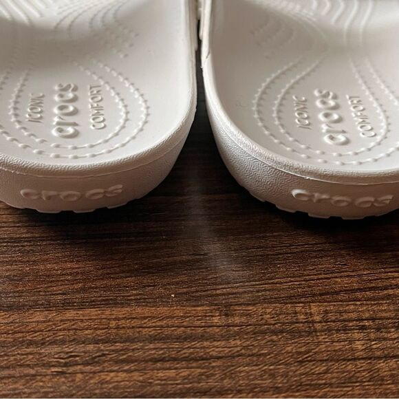 CROCS White Kadee II Jewels Embellishment Slip-On Z-Strap Sandals Size 7 - Picture 7 of 9